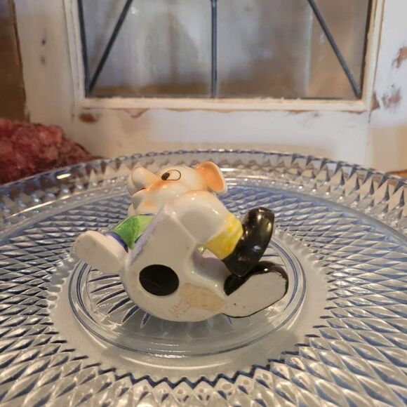 Vintage 1950's Anthropomorphic Pig Boy Handpainted Ceramic Figurine - Japan - Picture 6 of 11